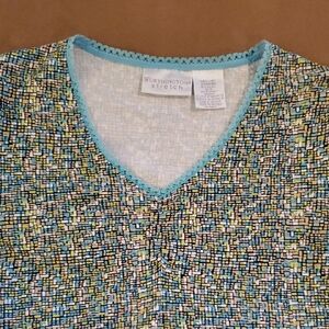 Worthington Stretch Multicolor Tweed Top